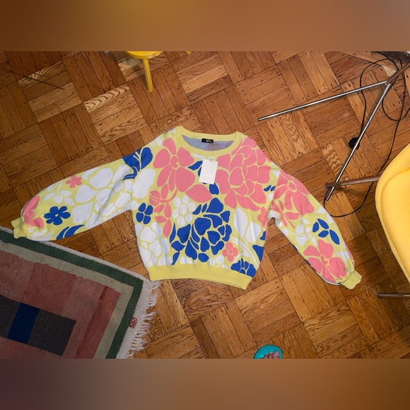 Brand New Stine Goya Kali Banana Leaf Sweater in Size XL - Picture 2 of 7